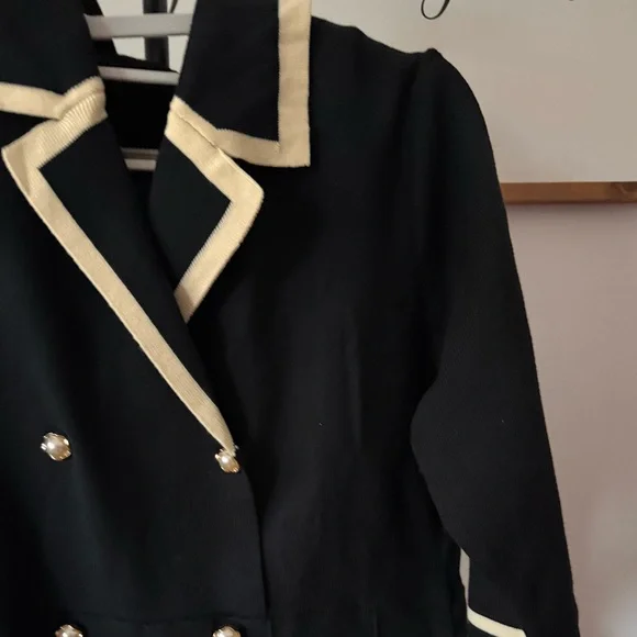 NWOT Elegant Black Double-Breasted Dress XL - Picture 11 of 11